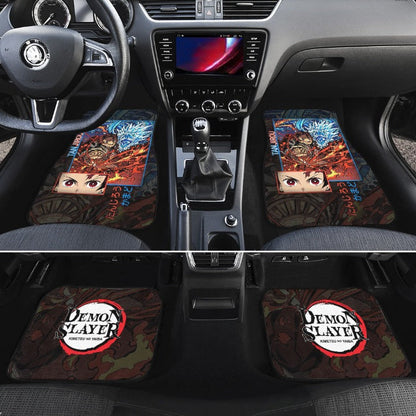 Kamado Tanjiro Car Floor Mats Custom Demon Slayer Anime Car Accessories