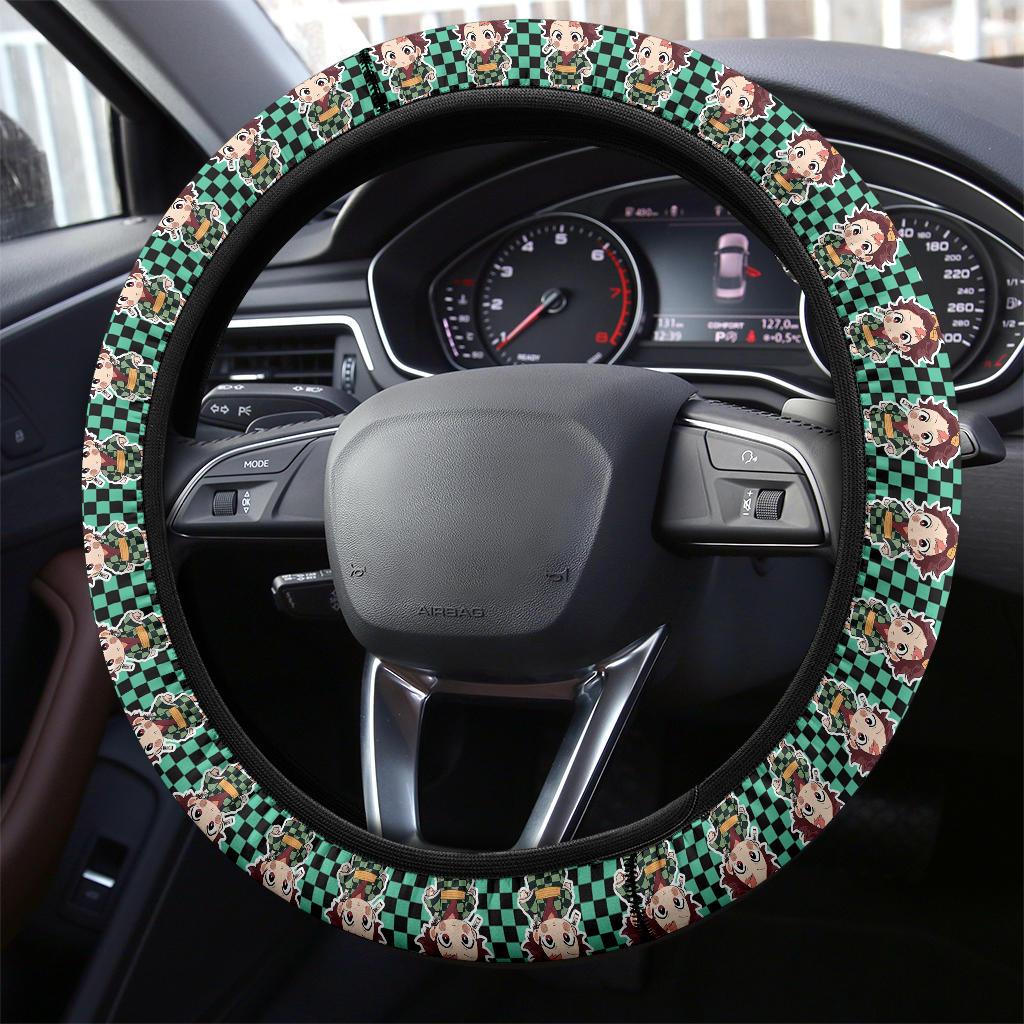 Kamado Tanjiro Chipi Demon Slayer Anime Car Steering Wheel Cover 2