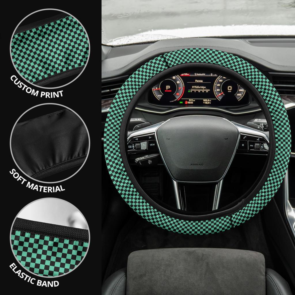 Kamado Tanjiro Demon Slayer Anime Car Steering Wheel Cover 1