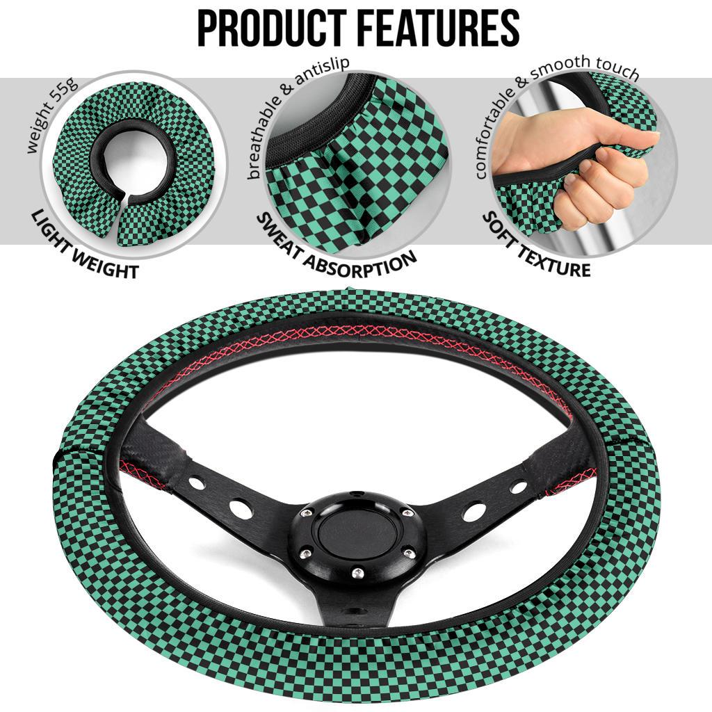 Kamado Tanjiro Demon Slayer Anime Car Steering Wheel Cover 1