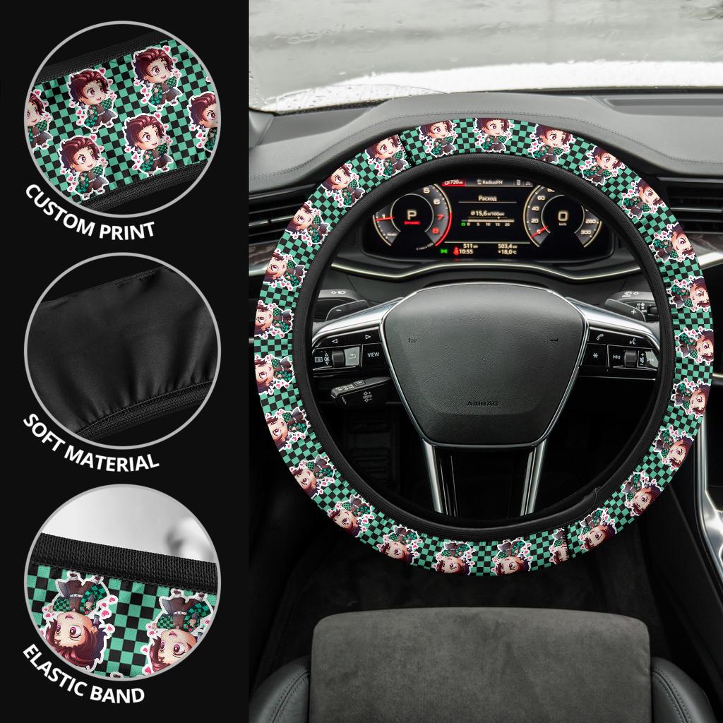Kamado Tanjiro Demon Slayer Anime Car Steering Wheel Cover 2