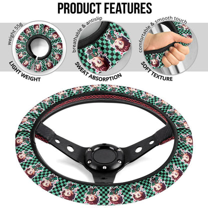 Kamado Tanjiro Demon Slayer Anime Car Steering Wheel Cover 2