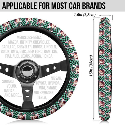 Kamado Tanjiro Demon Slayer Anime Car Steering Wheel Cover 2