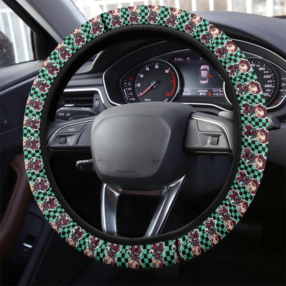 Kamado Tanjiro Demon Slayer Anime Car Steering Wheel Cover 3