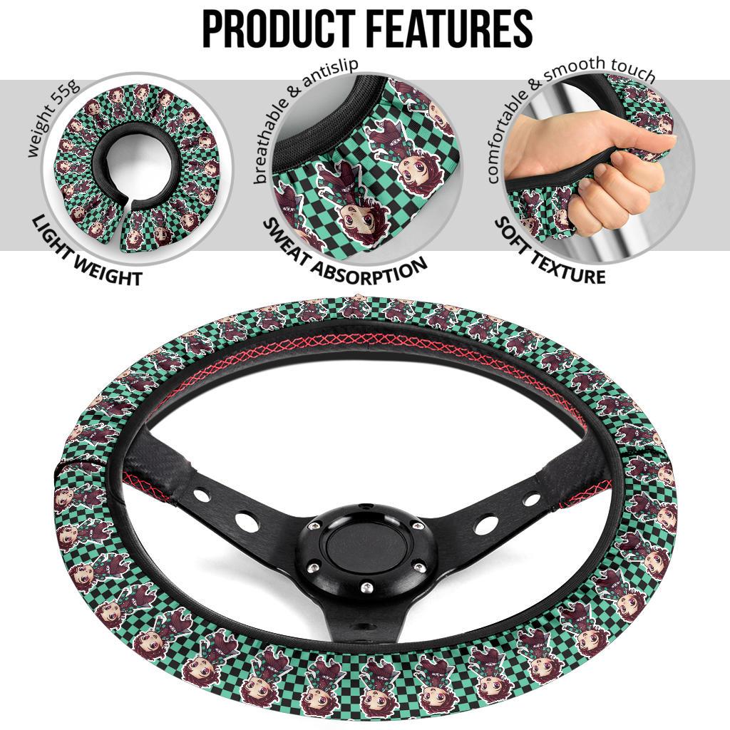 Kamado Tanjiro Demon Slayer Anime Car Steering Wheel Cover 3
