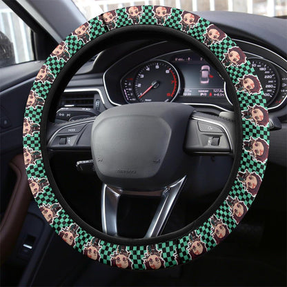 Kamado Tanjiro Demon Slayer Anime Car Steering Wheel Cover 4