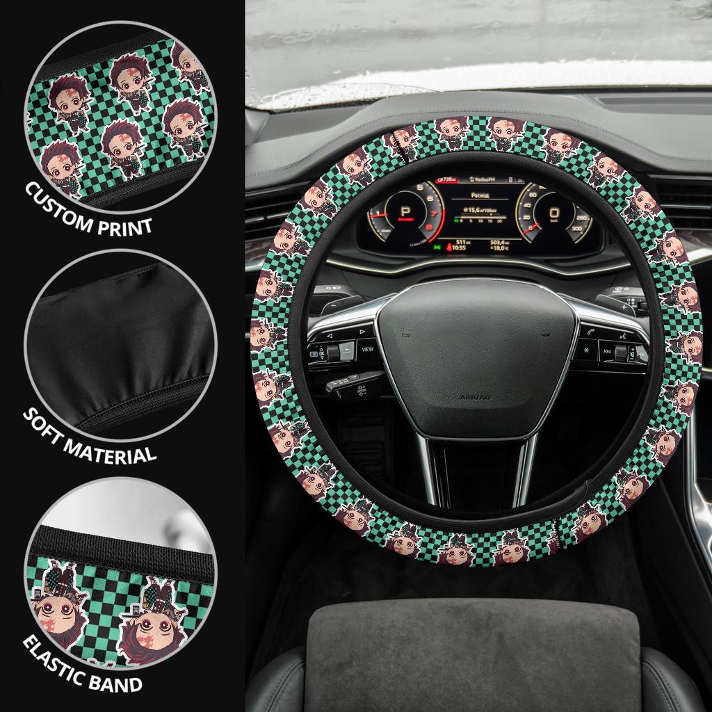 Kamado Tanjiro Demon Slayer Anime Car Steering Wheel Cover 4