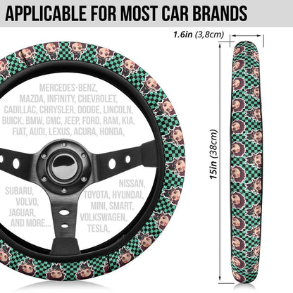 Kamado Tanjiro Demon Slayer Anime Car Steering Wheel Cover 4