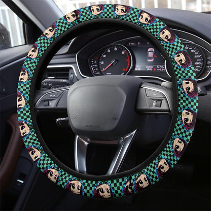Kamado Tanjiro Demon Slayer Anime Car Steering Wheel Cover 5