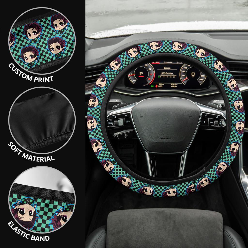 Kamado Tanjiro Demon Slayer Anime Car Steering Wheel Cover 5