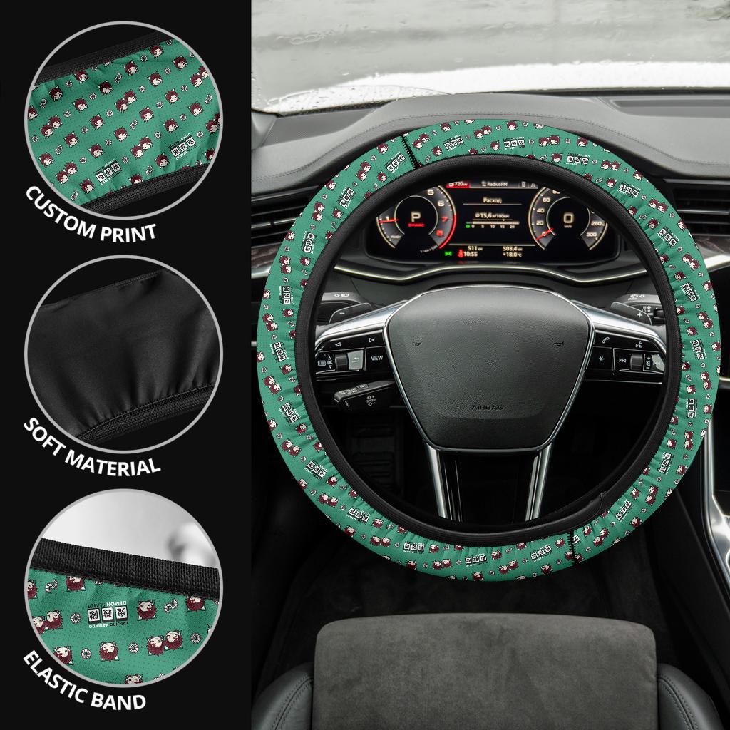 Kamado Tanjiro Demon Slayer Anime Car Steering Wheel Cover 6