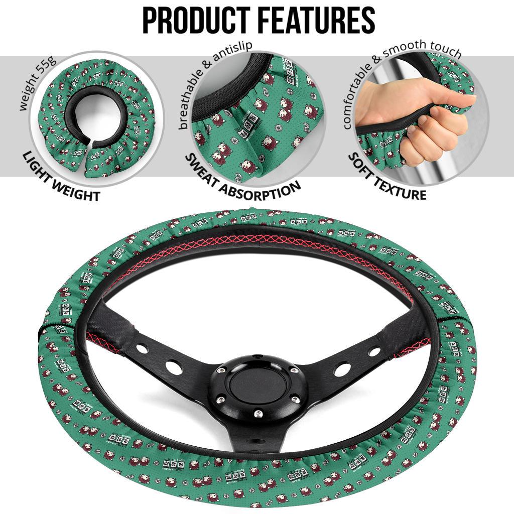 Kamado Tanjiro Demon Slayer Anime Car Steering Wheel Cover 6