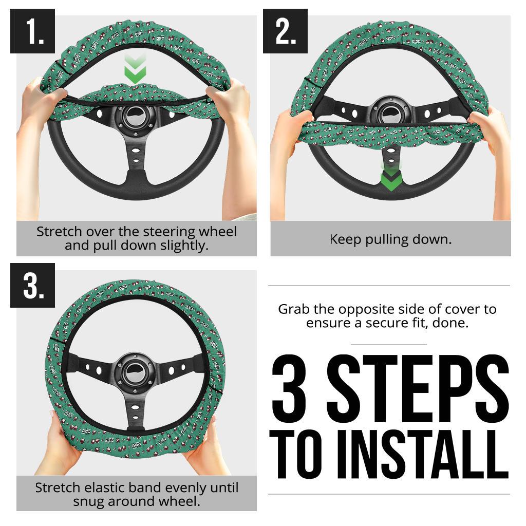 Kamado Tanjiro Demon Slayer Anime Car Steering Wheel Cover 6