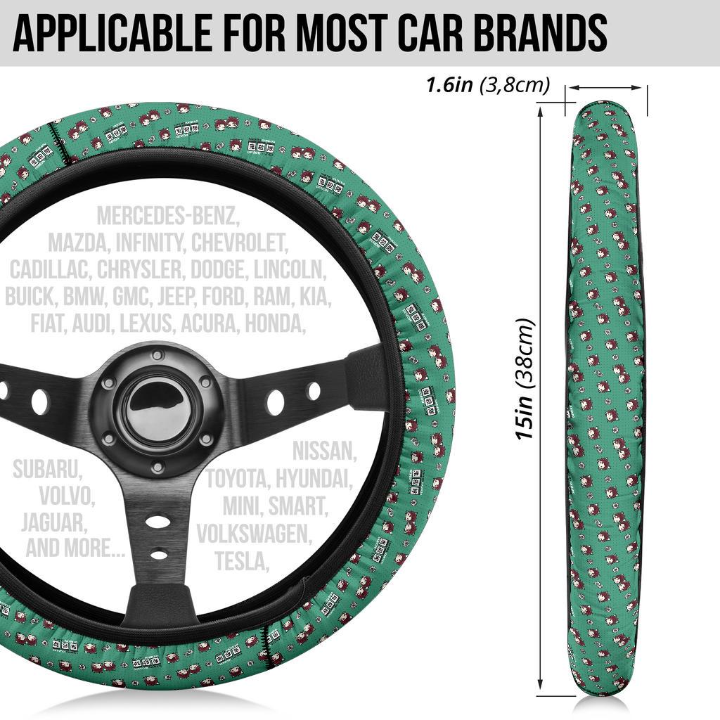 Kamado Tanjiro Demon Slayer Anime Car Steering Wheel Cover 6