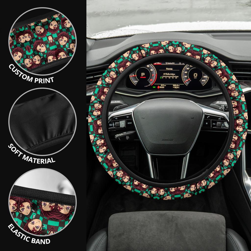 Kamado Tanjiro Demon Slayer Anime Car Steering Wheel Cover 8
