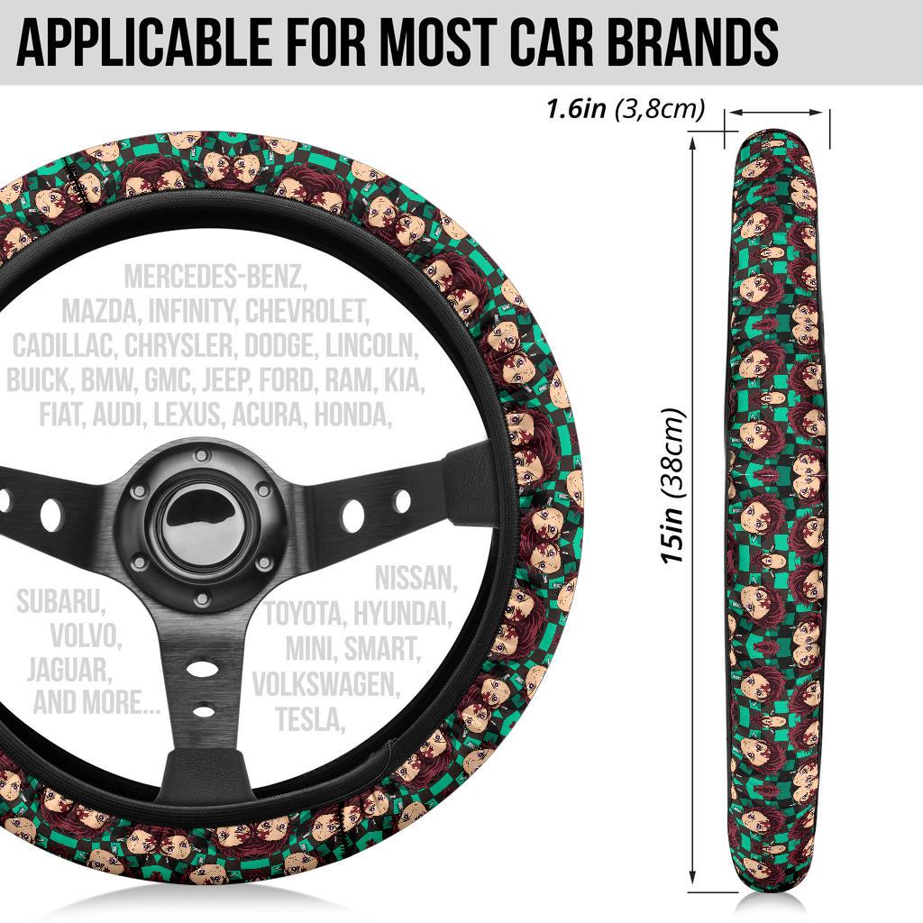 Kamado Tanjiro Demon Slayer Anime Car Steering Wheel Cover 8