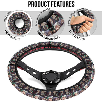 Kamado Tanjiro Demon Slayer Anime Car Steering Wheel Cover 9