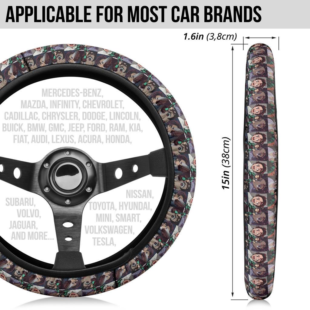 Kamado Tanjiro Demon Slayer Anime Car Steering Wheel Cover 9