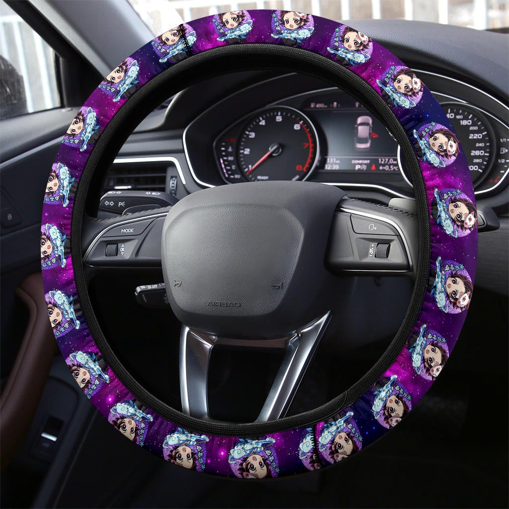 Kamado Tanjiro Demon Slayer Anime Premium Custom Car Steering Wheel Cover 1