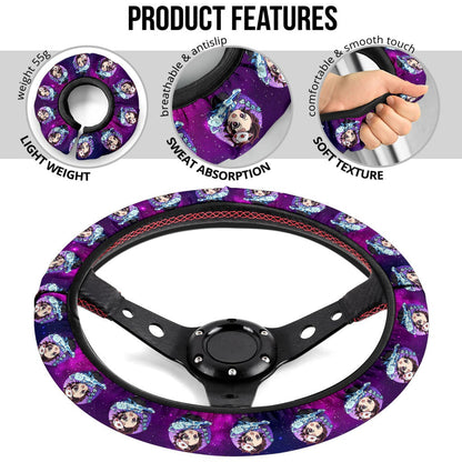 Kamado Tanjiro Demon Slayer Anime Premium Custom Car Steering Wheel Cover 1