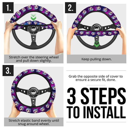 Kamado Tanjiro Demon Slayer Anime Premium Custom Car Steering Wheel Cover 1