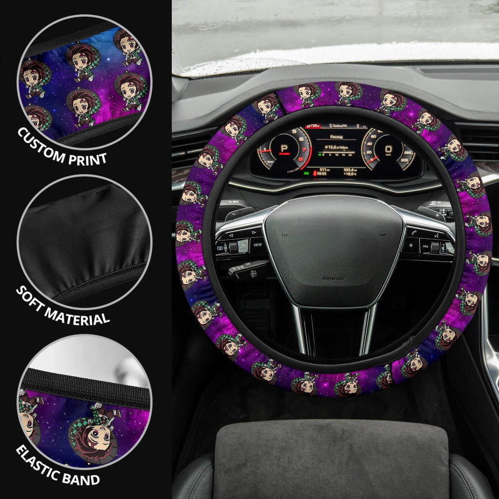 Kamado Tanjiro Demon Slayer Anime Premium Custom Car Steering Wheel Cover 2