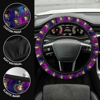 Kamado Tanjiro Demon Slayer Anime Premium Custom Car Steering Wheel Cover 2