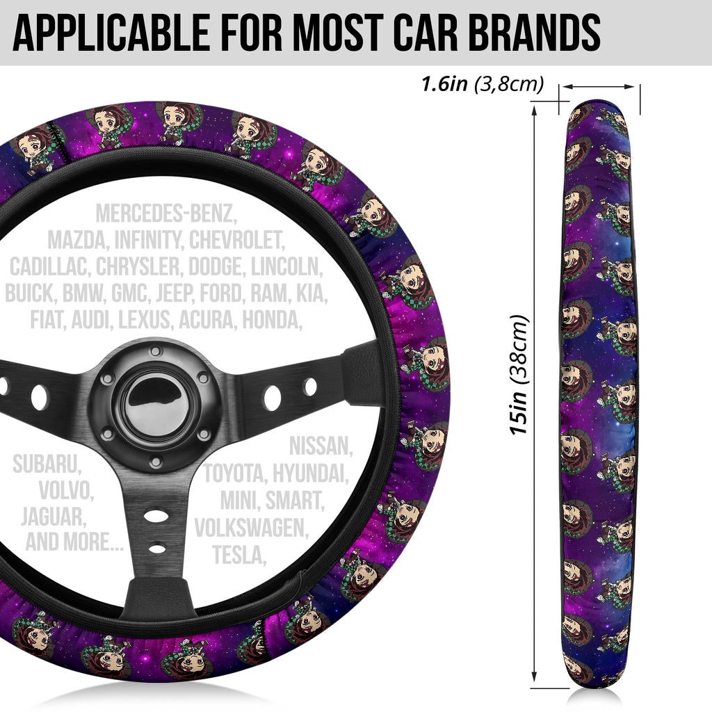 Kamado Tanjiro Demon Slayer Anime Premium Custom Car Steering Wheel Cover 2