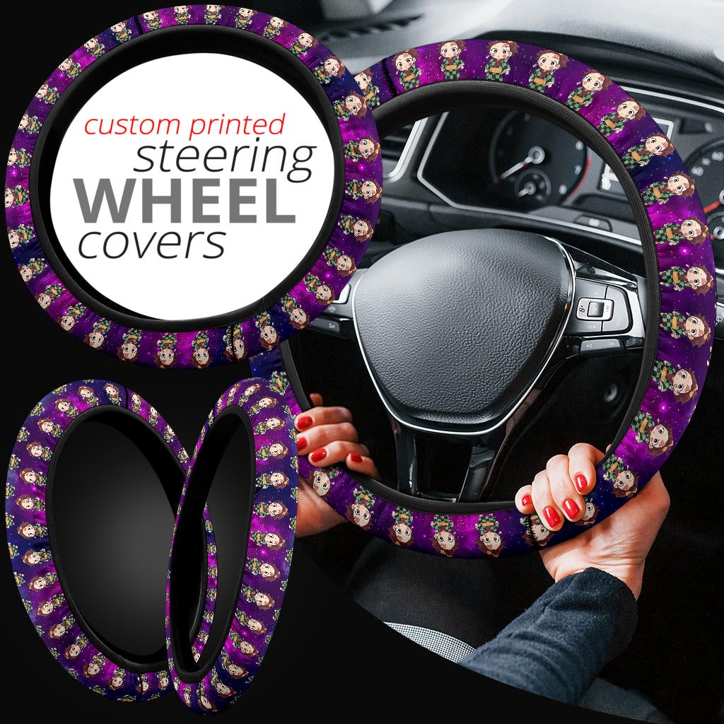 Kamado Tanjiro Demon Slayer Anime Premium Custom Car Steering Wheel Cover 3