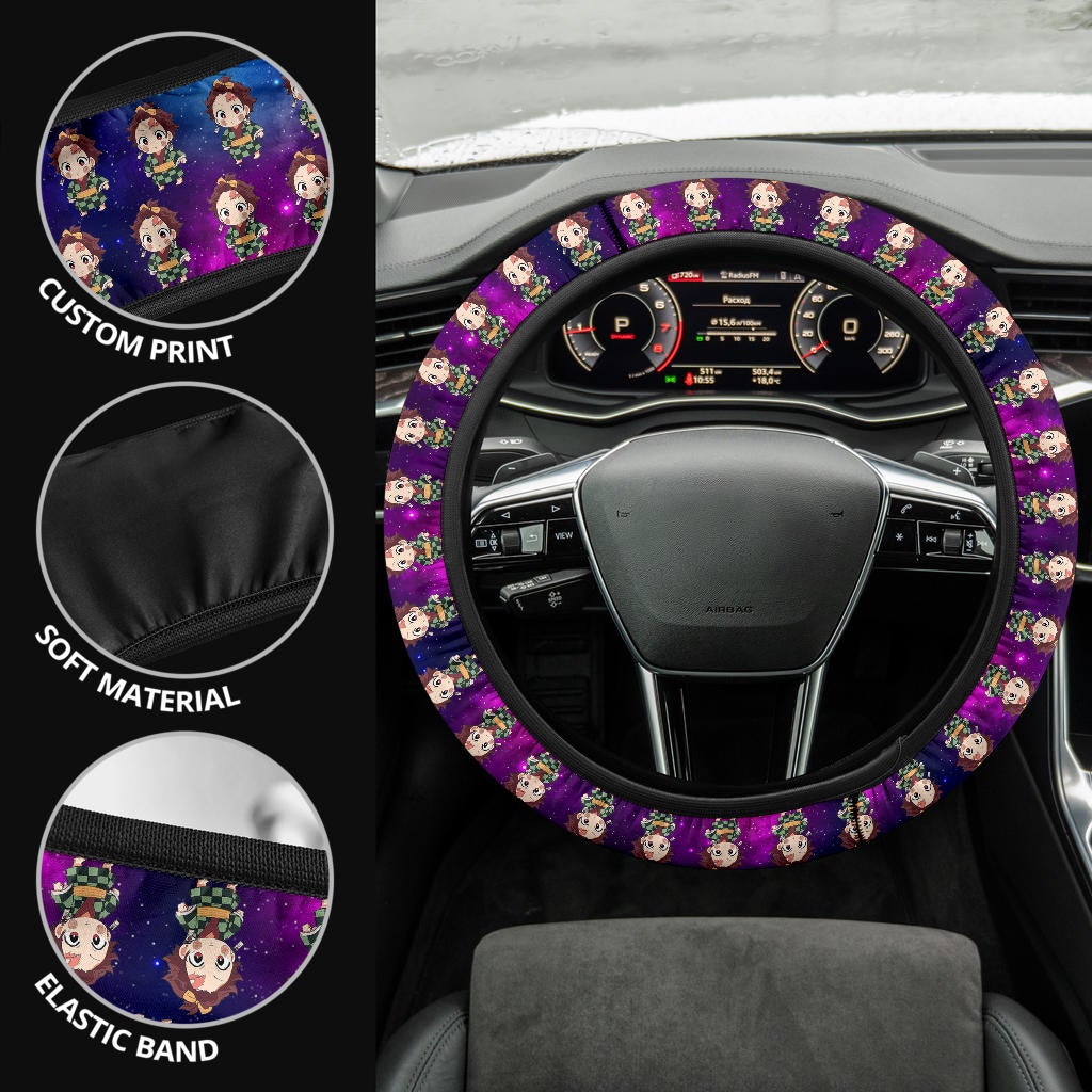 Kamado Tanjiro Demon Slayer Anime Premium Custom Car Steering Wheel Cover 3