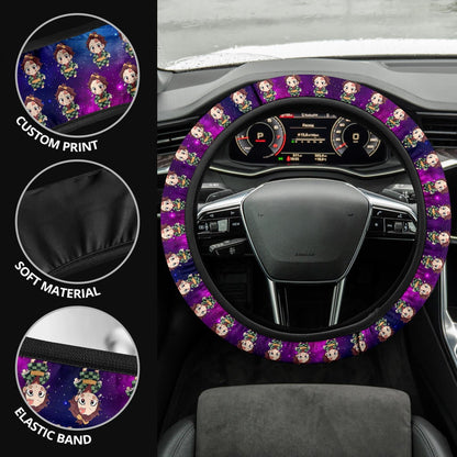 Kamado Tanjiro Demon Slayer Anime Premium Custom Car Steering Wheel Cover 3