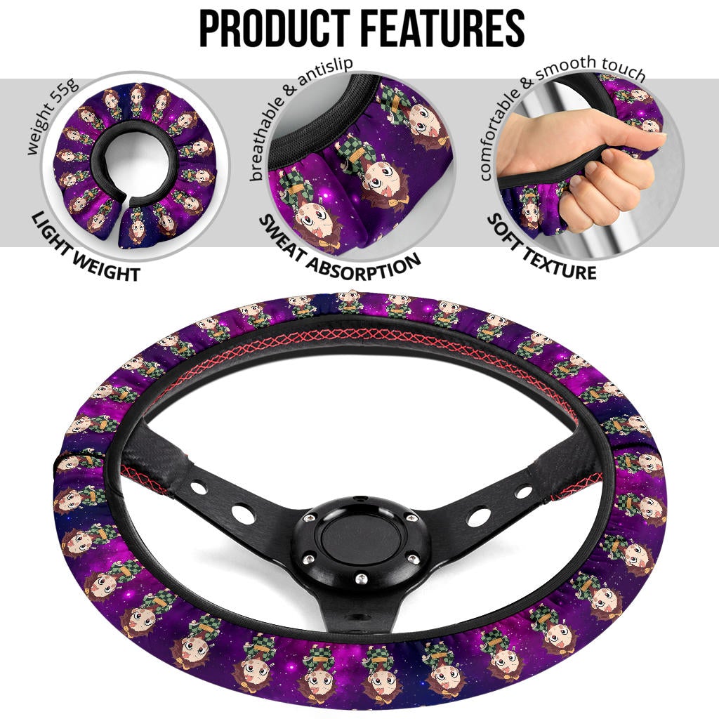 Kamado Tanjiro Demon Slayer Anime Premium Custom Car Steering Wheel Cover 3