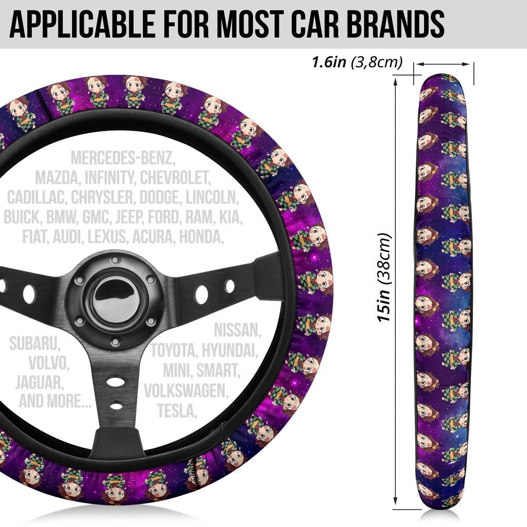 Kamado Tanjiro Demon Slayer Anime Premium Custom Car Steering Wheel Cover 3