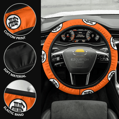 Kame Kanji Anime Steering Wheel Cover Custom Dragon Ball Anime Car Accessories