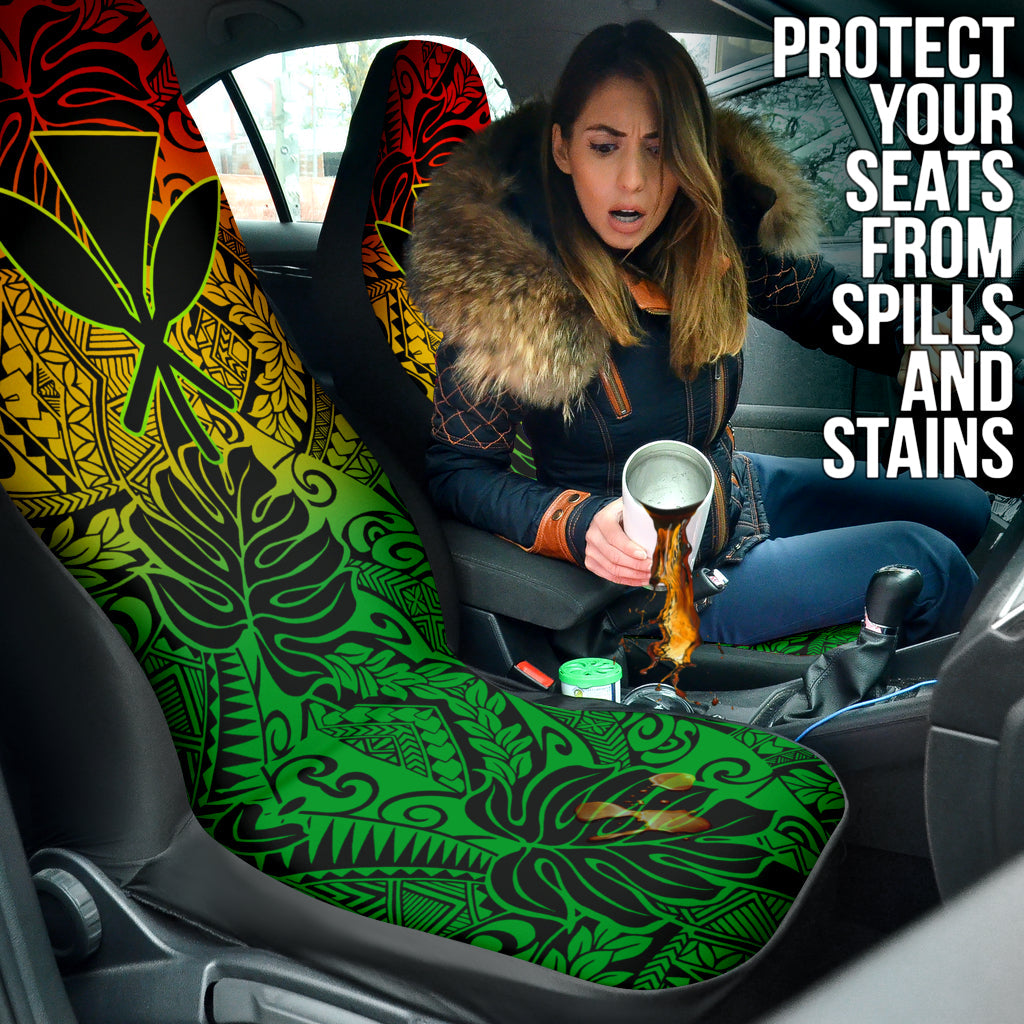 Kanaka Maoli Hawaiian Logo Car Seat Covers Car Accessories Ci220421-03