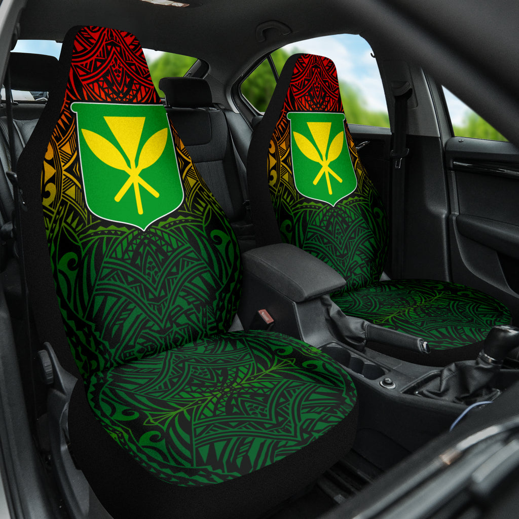 Kanaka Maoli Hawaiian Logo Car Seat Covers Car Accessories Ci220421-02