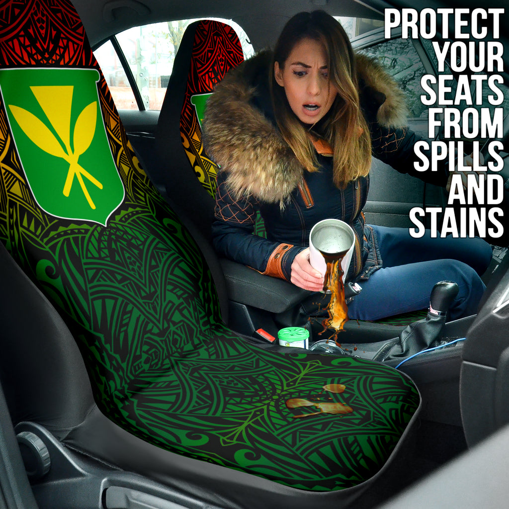 Kanaka Maoli Hawaiian Logo Car Seat Covers Car Accessories Ci220421-02