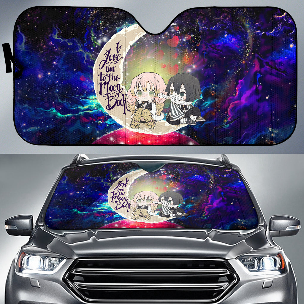 Kanroji And Kaburamaru Demon Slayer Love You To The Moon Galaxy Car Auto Sunshades
