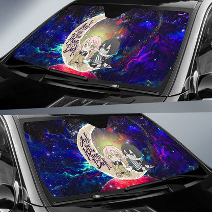 Kanroji And Kaburamaru Demon Slayer Love You To The Moon Galaxy Car Auto Sunshades