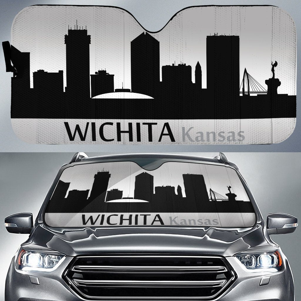 Kansas Wichita Skyline Car Sunshade Custom Car Accessories