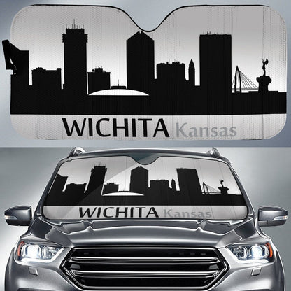 Kansas Wichita Skyline Car Sunshade Custom Car Accessories