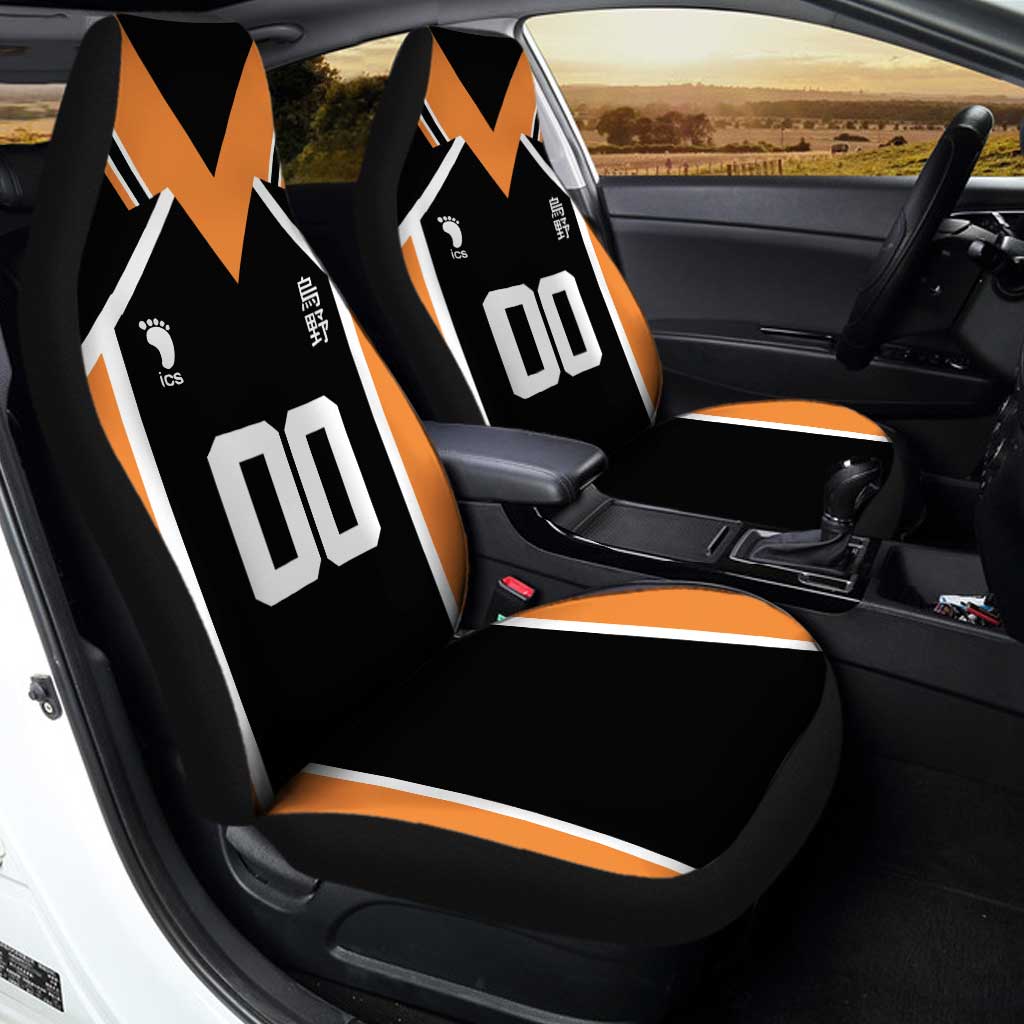 Karasuno Car Seat Covers Personalized Haikyuu Anime Car Accessories