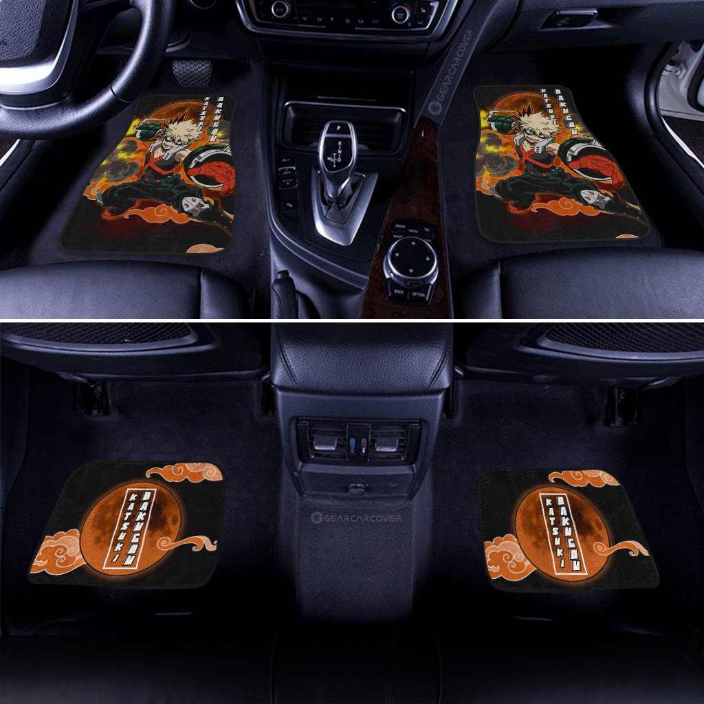Katsuki Bakugo Car Floor Mats Custom Anime My Hero Academia Car Interior Accessories