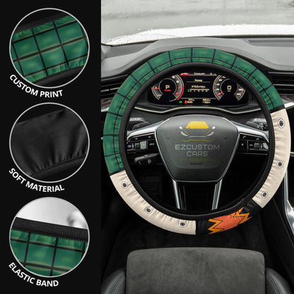Katsuki Bakugou Anime Steering Wheel Cover Custom Kacchan My Hero Academia Car Anime Accessories
