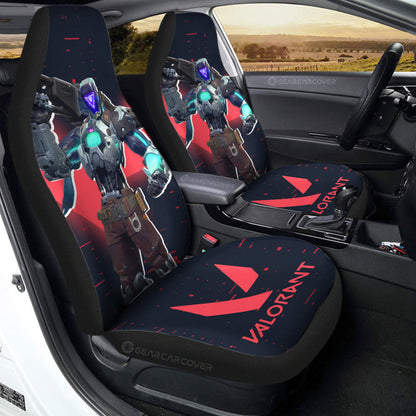 Kay O Car Seat Covers Custom Valorant Agent