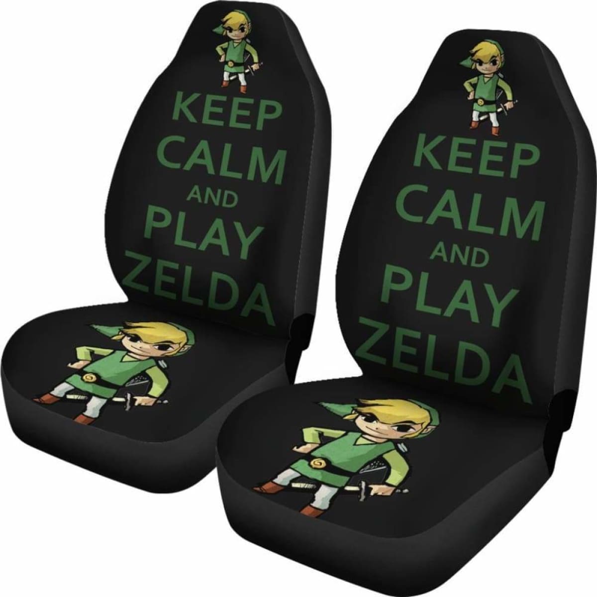 Keep Calm And Play Zelda Car Seat Covers Universal Fit 051012