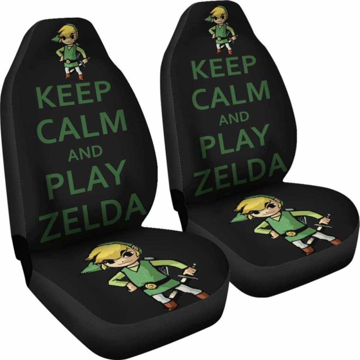 Keep Calm And Play Zelda Car Seat Covers Universal Fit 051012