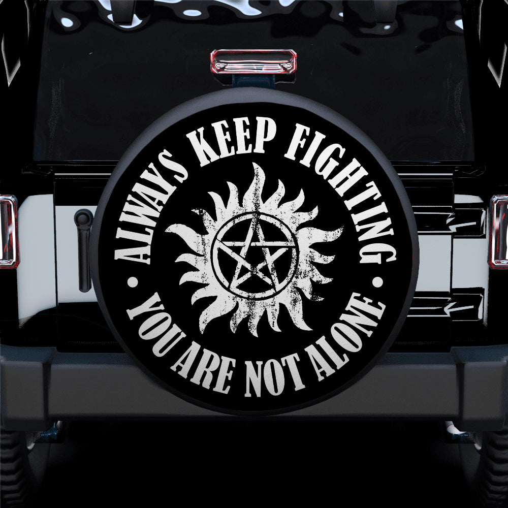 Keep Fighting Jeep Car Spare Tire Cover