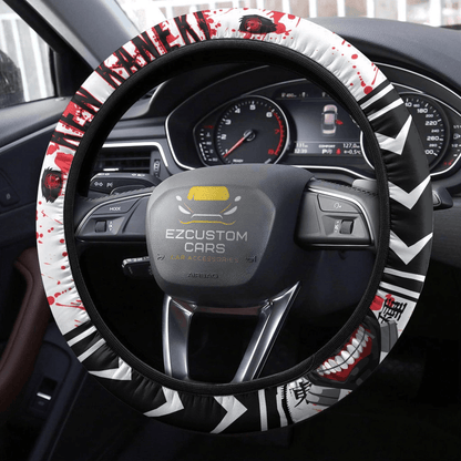 Ken Kaneki Anime Steering Wheel Cover Custom Tokyo Ghoul Anime Car Accessories