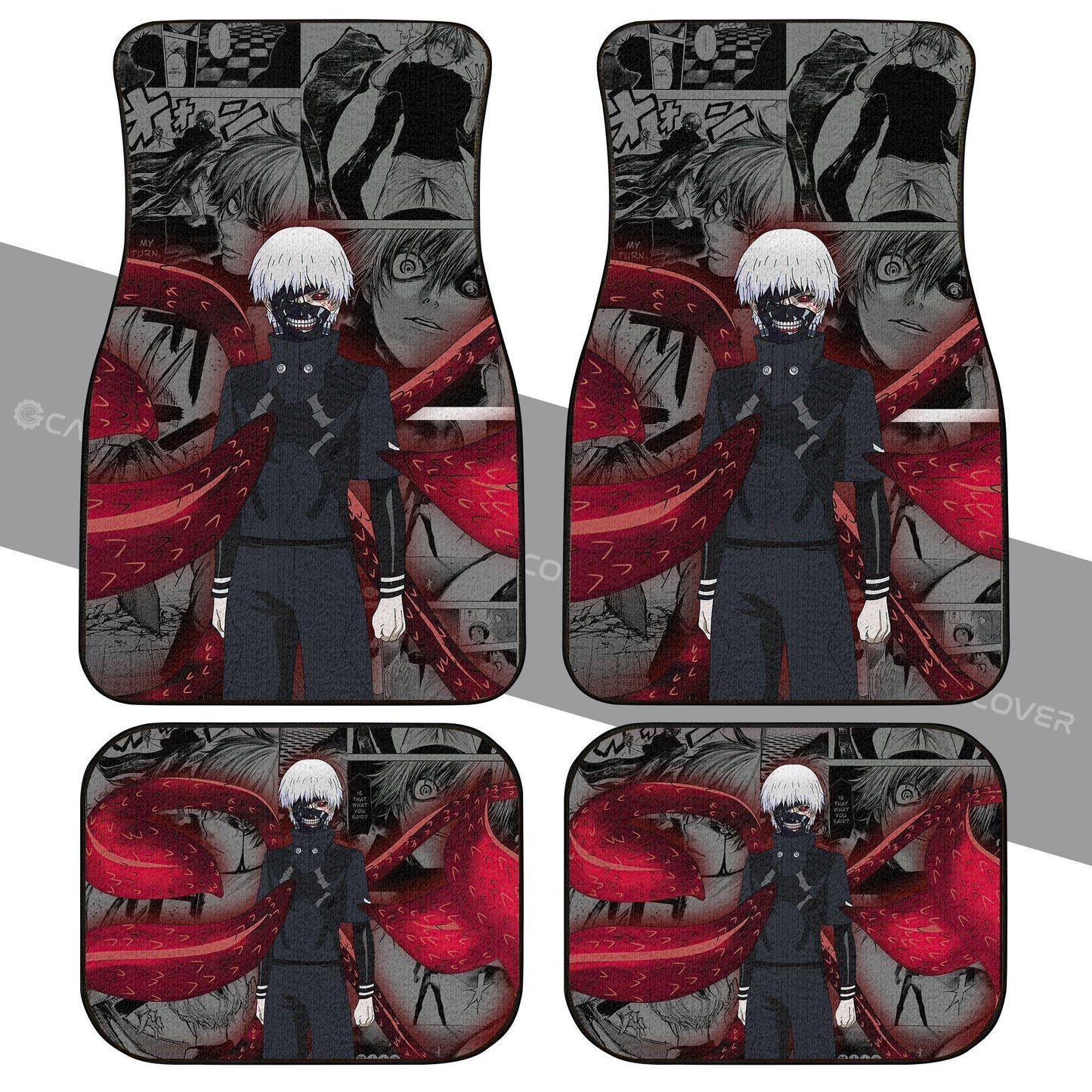 Ken Kaneki Kagune Car Floor Mats Custom Anime Tokyo Ghoul Car Accessories